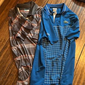 Two men’s polo/golf shirts